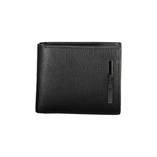 Cartera de cuero negra