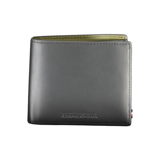 Cartera de cuero negra