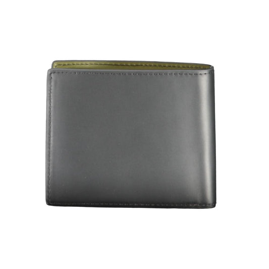 Cartera de cuero negra