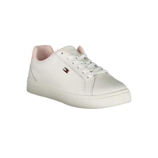Zapatilla deportiva de poliéster blanca