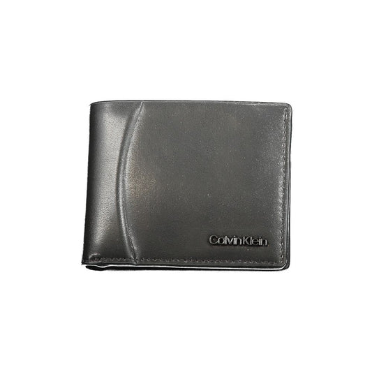Cartera de cuero negra