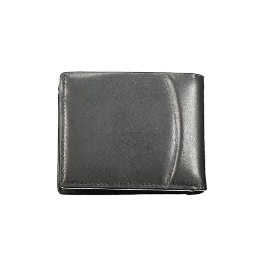 Cartera de cuero negra