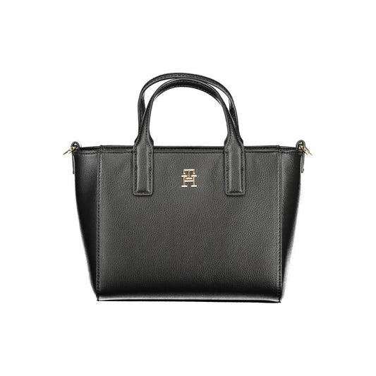 Sac à main femme en polyester noir