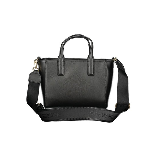 Sac à main femme en polyester noir