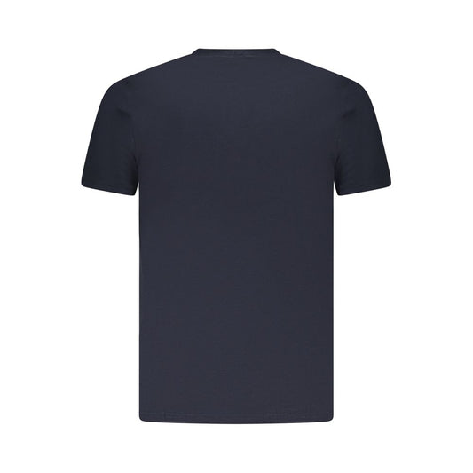 Camiseta de algodón azul para hombre