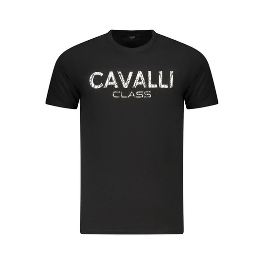 Camiseta negra de algodón para hombre