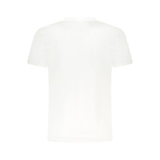 Camiseta blanca de algodón para hombre