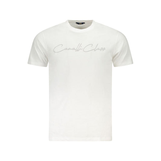 Camiseta blanca de algodón para hombre