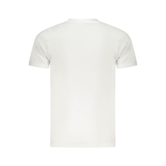 Camiseta blanca de algodón para hombre
