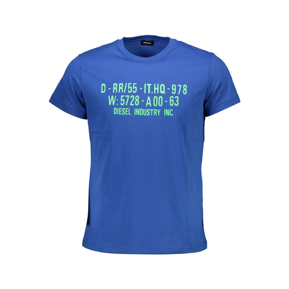 T-shirt homme en coton bleu