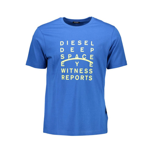 T-shirt homme en coton bleu