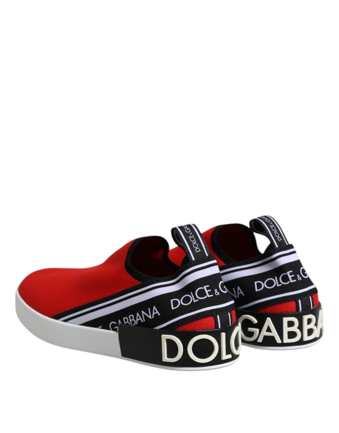 Red Logo Low Top Slip On Men Sneakers Shoes