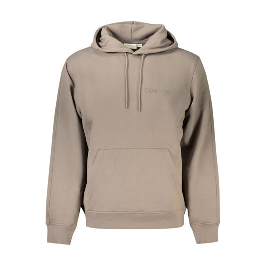 Suéter de algodón marrón para hombre