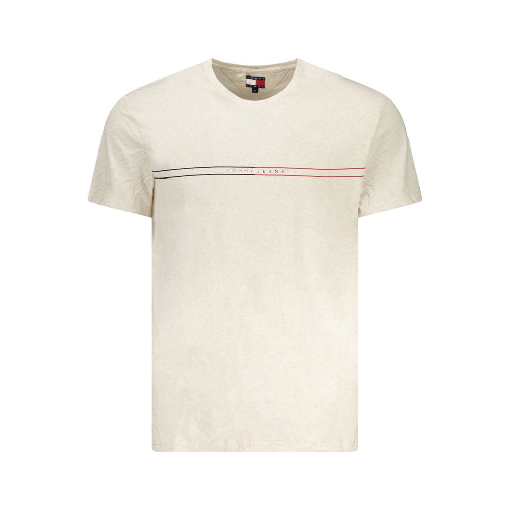 T-shirt homme en coton beige