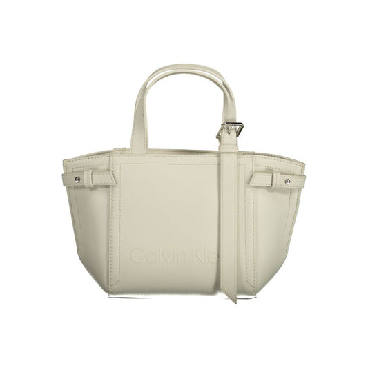 Sac à main en polyester blanc