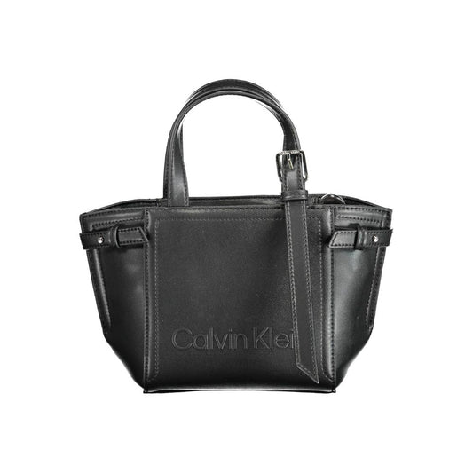 Sac à main en polyester noir