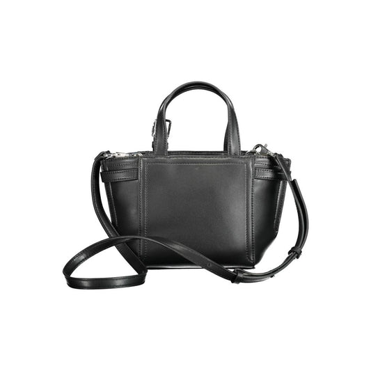 Sac à main en polyester noir