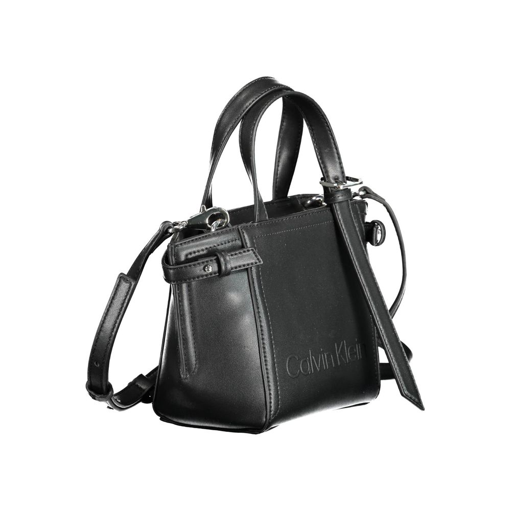 Sac à main en polyester noir