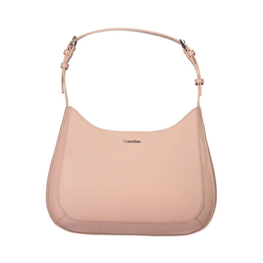 Sac à main en polyester rose