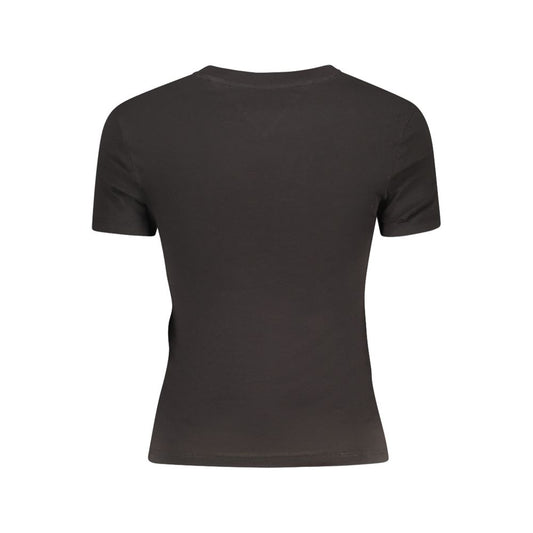 Black Cotton Tops & T-Shirt