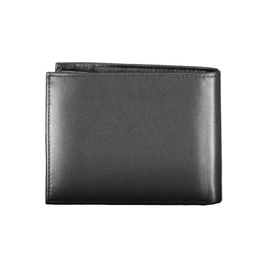 Cartera de cuero negra