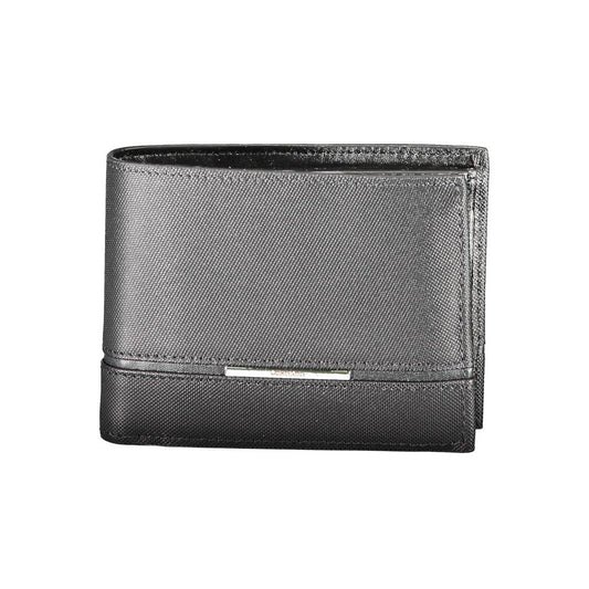 Cartera de cuero negra