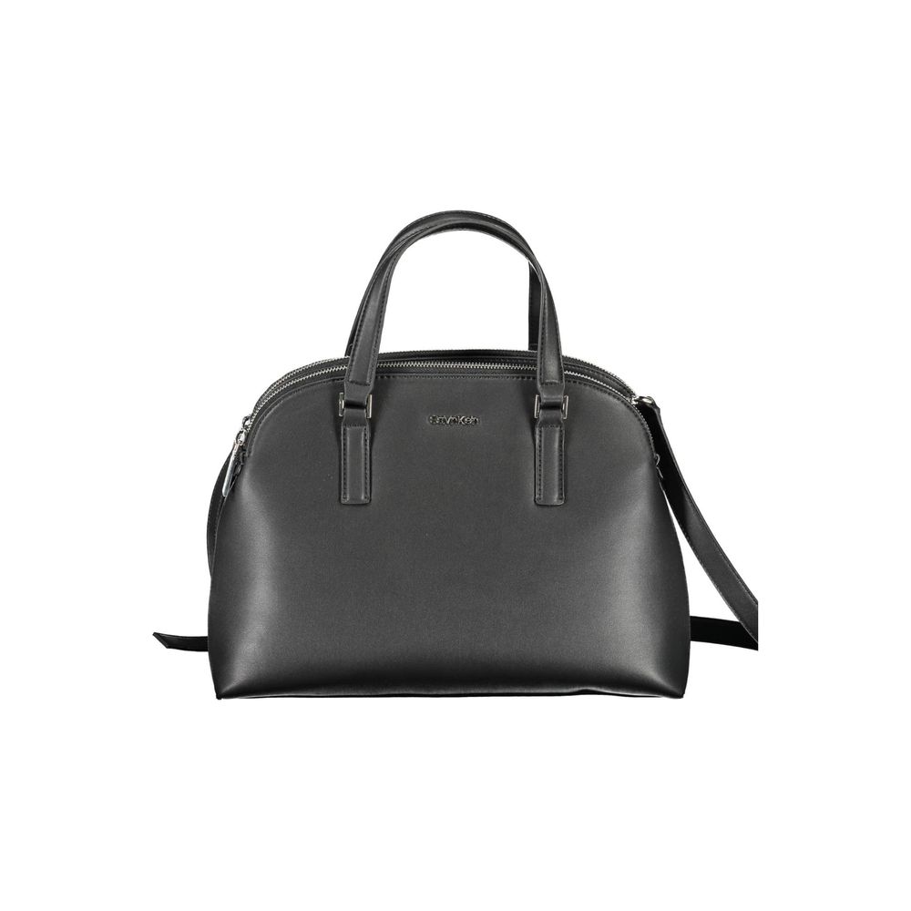 Sac à main en polyester noir