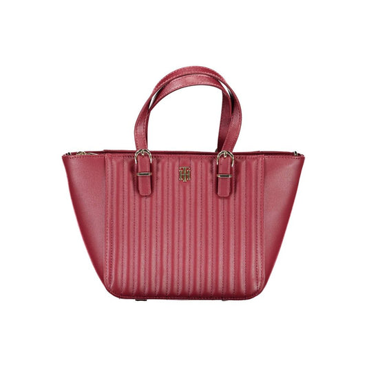Sac à main en polyéthylène rouge