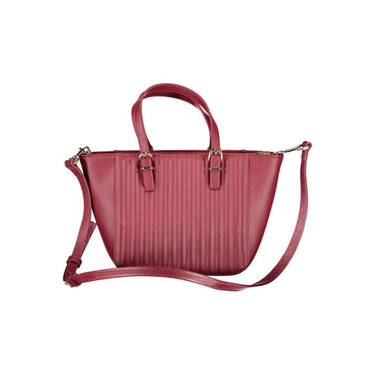 Sac à main en polyéthylène rouge