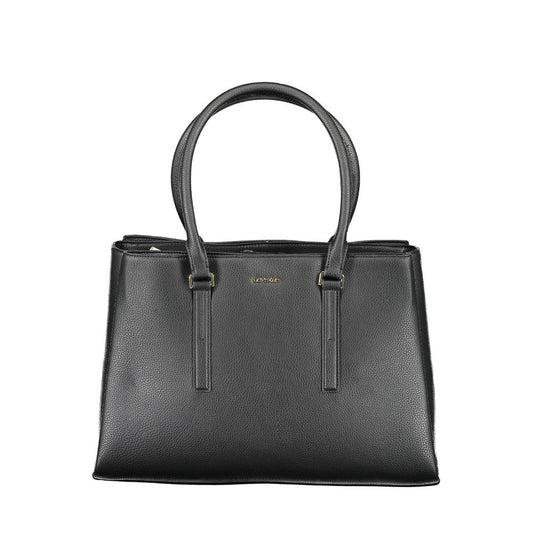Sac à main en polyester noir