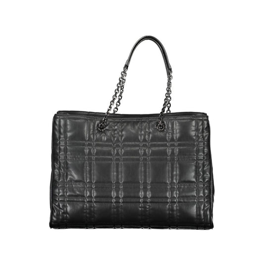 Sac à main en polyester noir