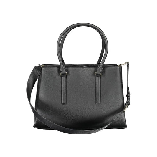 Sac à main en polyester noir