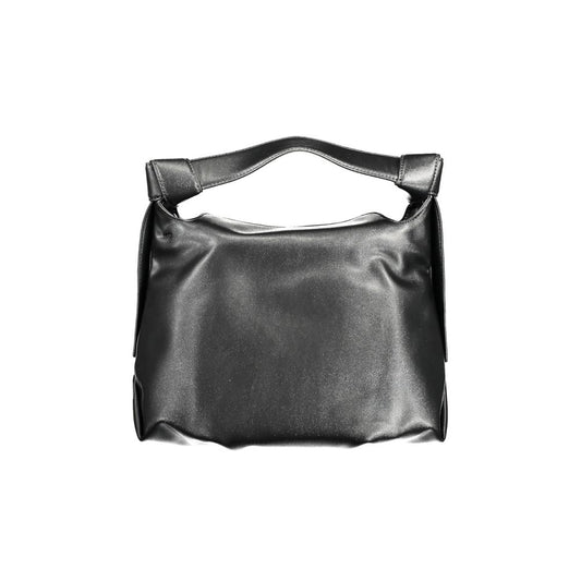 Sac à main en polyester noir