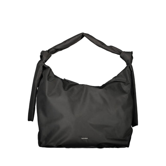 Sac à main en polyester noir