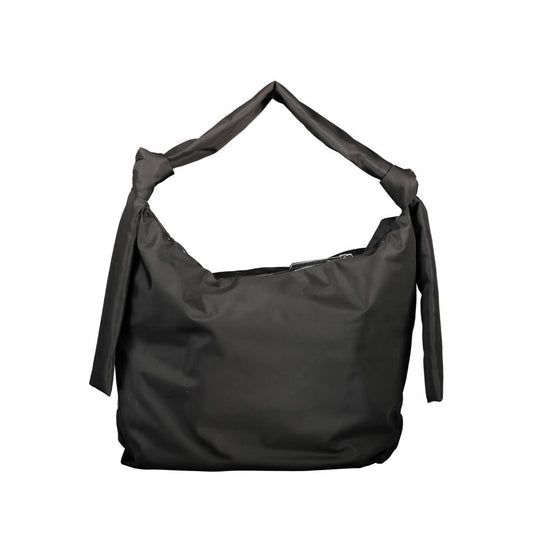 Sac à main en polyester noir
