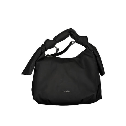 Sac à main en polyester noir