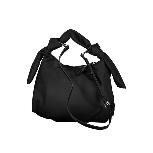 Sac à main en polyester noir