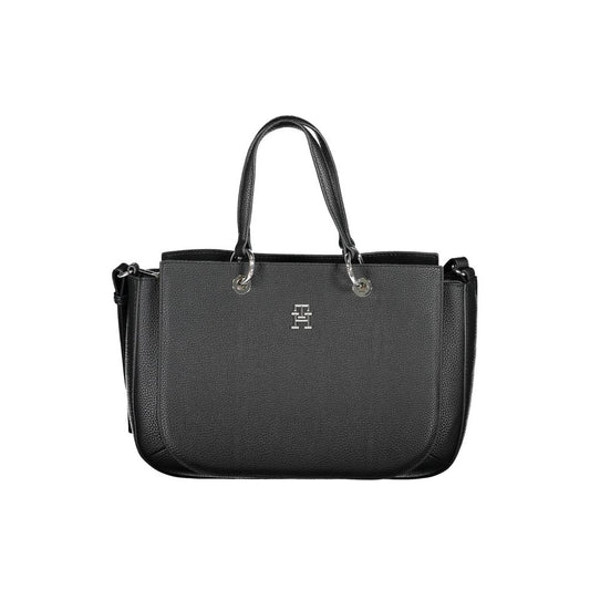 Sac à main en polyéthylène noir