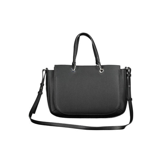 Sac à main en polyéthylène noir