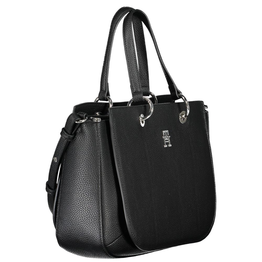 Sac à main en polyéthylène noir