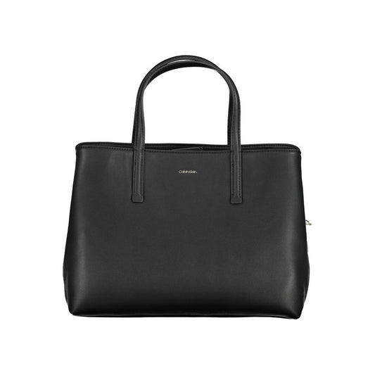 Sac à main en polyester noir