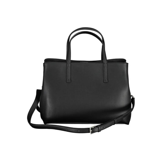 Sac à main en polyester noir