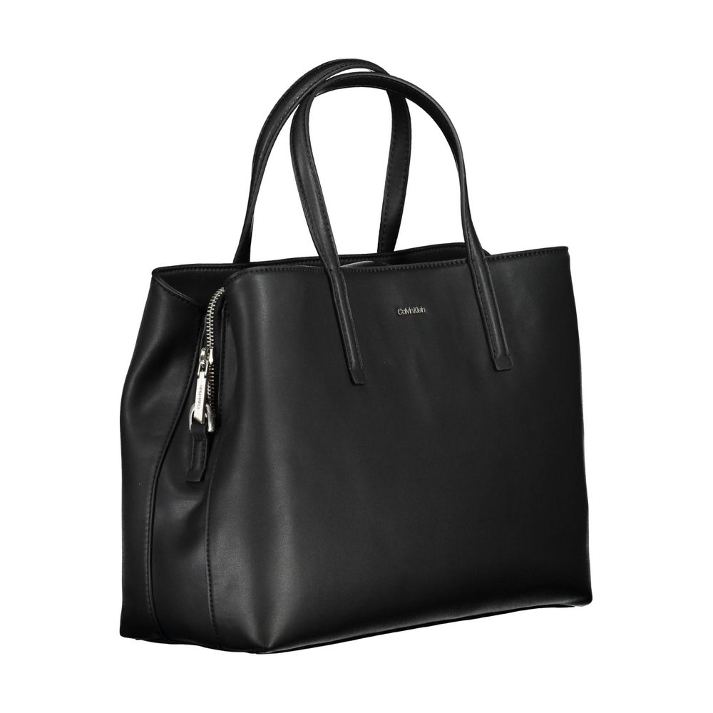 Sac à main en polyester noir