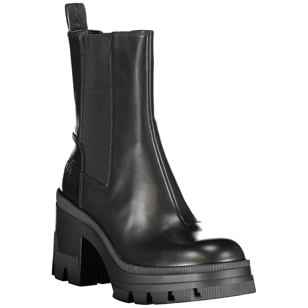 Bota de poliéster negra