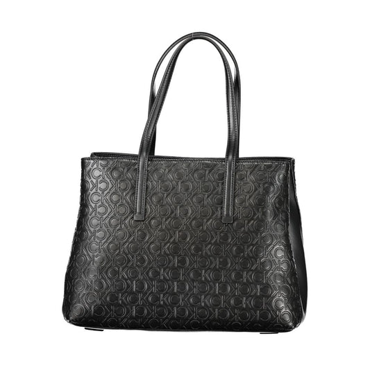 Sac à main en polyester noir