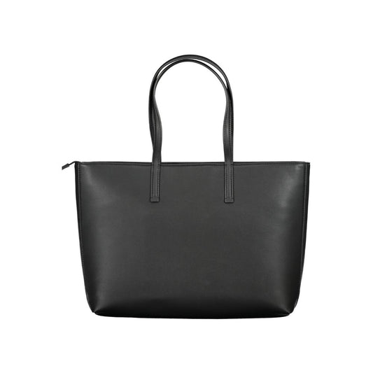 Sac à main en polyester noir