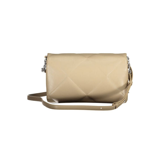 Sac à main en polyester beige