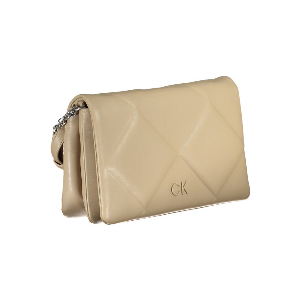 Sac à main en polyester beige