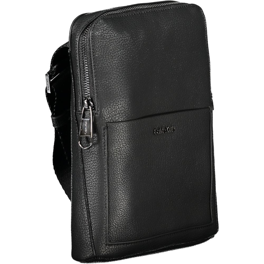 Sac à bandoulière en polyester noir