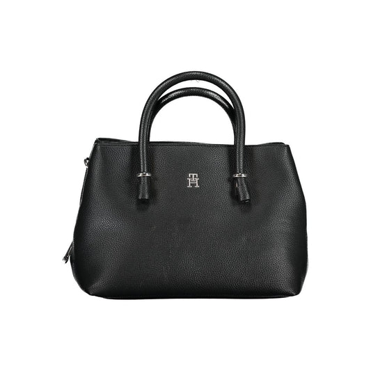 Sac à main en polyéthylène noir
